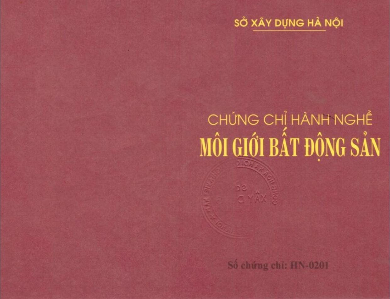 Chứng chỉ môi giới bất động sản là gì?